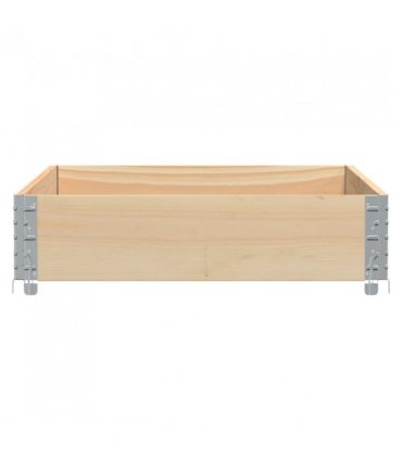 vidaXL Garden Planter 120x80 cm Solid Pine Wood — Colour: natural, Size: 120 x 80 x 21.5 cm