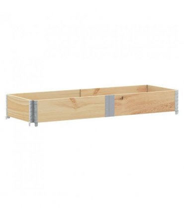 vidaXL Garden Planter 150x50 cm Solid Wood Pine — Colour: natural, Size: 150 x 50 x 21.5 cm