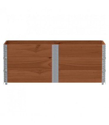 vidaXL Garden Planter Brown 150x50 cm Solid Wood Pine — Colour: dark brown, Size: 150 x 50 x 60.5 cm