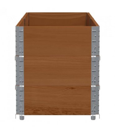 vidaXL Garden Planter Brown 150x50 cm Solid Wood Pine — Colour: dark brown, Size: 150 x 50 x 60.5 cm