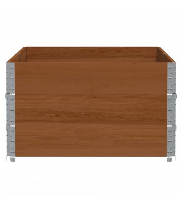 vidaXL Garden Planter Brown 150x100 cm Solid Wood Pine — Colour: dark brown, Size: 150 x 100 x 60.5 cm