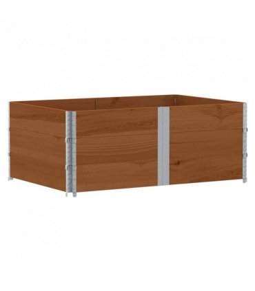 vidaXL Garden Planter Brown 150x100 cm Solid Wood Pine — Colour: dark brown, Size: 150 x 100 x 60.5 cm