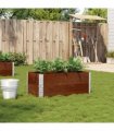 vidaXL Garden Planter Brown 100x50 cm Solid Wood Pine — Colour: dark brown, Size: 100 x 50 x 41 cm