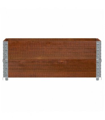 vidaXL Garden Planter Brown 100x50 cm Solid Wood Pine — Colour: dark brown, Size: 100 x 50 x 41 cm