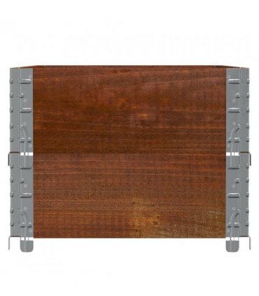 vidaXL Garden Planter Brown 100x50 cm Solid Wood Pine — Colour: dark brown, Size: 100 x 50 x 41 cm