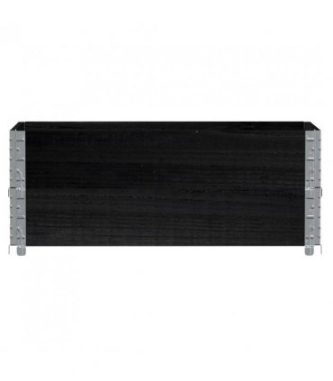 vidaXL Garden Planter Black 100x50 cm Solid Wood Pine — Size: 100 x 50 x 41 cm