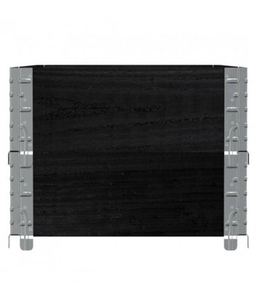 vidaXL Garden Planter Black 100x50 cm Solid Wood Pine — Size: 100 x 50 x 41 cm