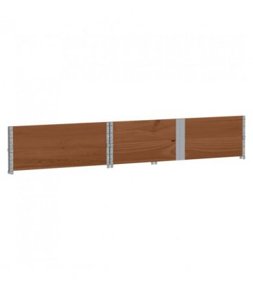 vidaXL Garden Planter Brown 150x100 cm Solid Wood Pine — Colour: dark brown, Size: 150 x 100 x 41 cm