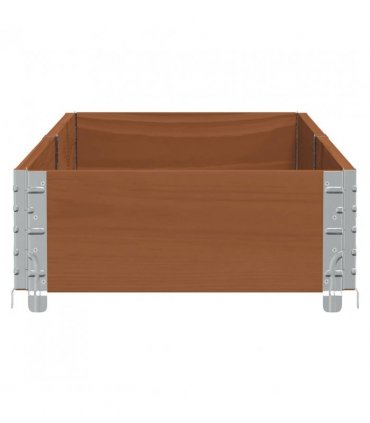 vidaXL Garden Planter Brown 150x50 cm Solid Wood Pine — Colour: dark brown, Size: 150 x 50 x 21.5 cm