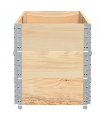 vidaXL Garden Planter 150x50 cm Solid Wood Pine — Colour: natural, Size: 150 x 50 x 60.5 cm