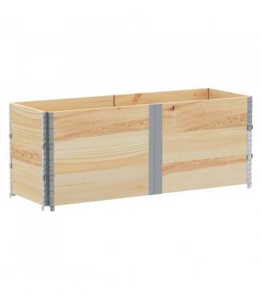 vidaXL Garden Planter 150x50 cm Solid Wood Pine — Colour: natural, Size: 150 x 50 x 60.5 cm