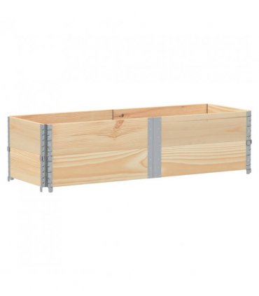 vidaXL Garden Planter 150x50 cm Solid Wood Pine — Colour: natural, Size: 150 x 50 x 41 cm