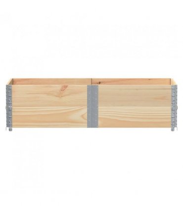 vidaXL Garden Planter 150x50 cm Solid Wood Pine — Colour: natural, Size: 150 x 50 x 41 cm
