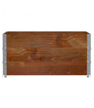 vidaXL Garden Planter Brown 120x80 cm Solid Wood Pine — Colour: dark brown, Size: 120 x 80 x 60.5 cm