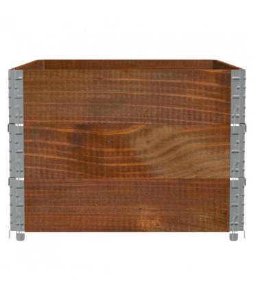 vidaXL Garden Planter Brown 120x80 cm Solid Wood Pine — Colour: dark brown, Size: 120 x 80 x 60.5 cm
