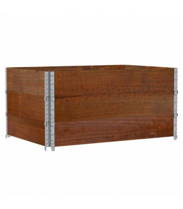 vidaXL Garden Planter Brown 120x80 cm Solid Wood Pine — Colour: dark brown, Size: 120 x 80 x 60.5 cm