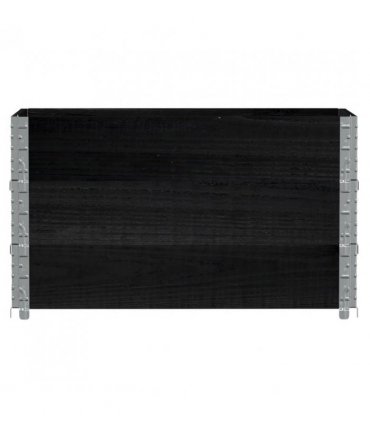 vidaXL Garden Planter Black 100x50 cm Solid Wood Pine — Size: 100 x 50 x 60.5 cm