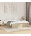 vidaXL Bed Frame | Sonoma oak | Engineered wood | 160x200 cm | Bed Frame — Size: 160 x 200 cm