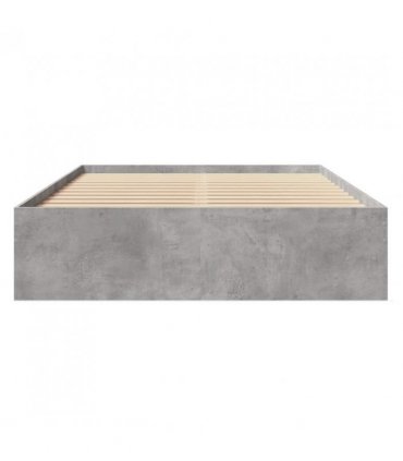 vidaXL Bed Frame | Concrete grey | Engineered wood | Double | Bed Frame — Size: 140 x 190 cm — V0672120199