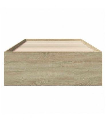 vidaXL Bed Frame | Sonoma Oak | Engineered Wood | Single | Bed Frame — Size: 75 x 190 cm