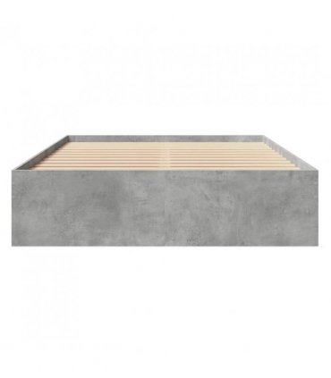 vidaXL Bed Frame | Concrete Grey | Engineered Wood | Double | Bed Frame — Size: 120 x 200 cm