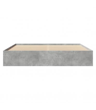 vidaXL Bed Frame | Concrete Grey | Engineered wood | King | Storage | Bed Frame — Size: 180 x 200 cm