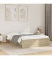 vidaXL Bed Frame | Sonoma Oak | Engineered wood | Double | Bed Frame — Size: 140 x 190 cm