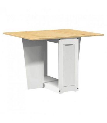 vidaXL 5 Piece Butterfly Dining Set Corona Foldable White Pinewood
