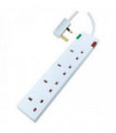 Eagle 4 Gang Surge Protected Extension Lead with Neon Indicator 2 Metre