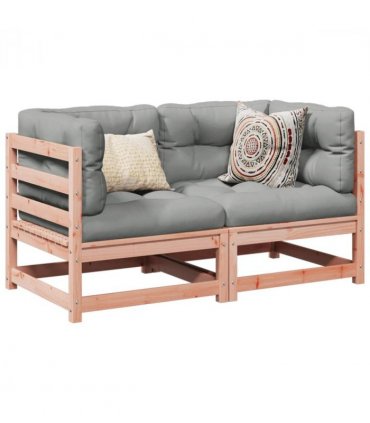 vidaXL Garden Sofa Set | Reddish-brown | Solid Douglas Fir Wood | Medium — Colour: natural douglas