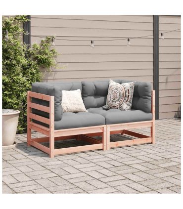 vidaXL Garden Sofa Set | Reddish-brown | Solid Douglas Fir Wood | Medium — Colour: natural douglas