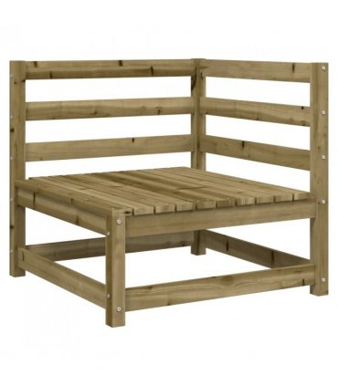 vidaXL 4 Piece Garden Sofa Set Impregnated Wood Pine — Colour: natural impregnated