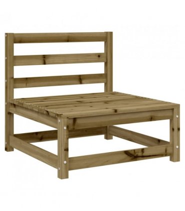 vidaXL 4 Piece Garden Sofa Set Impregnated Wood Pine — Colour: natural impregnated