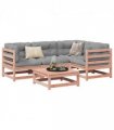 vidaXL 5 Piece Garden Sofa Set Solid Wood Douglas Fir — Colour: natural douglas