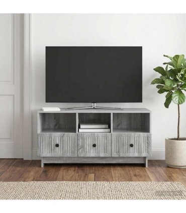 vidaXL TV Cabinet Grey Sonoma 102 x 34.5 x 50 cm Engineered Wood