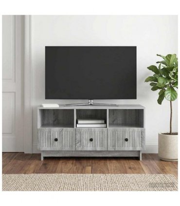 vidaXL TV Cabinet Grey Sonoma 102 x 34.5 x 50 cm Engineered Wood