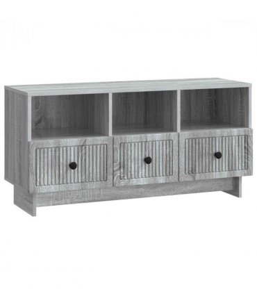 vidaXL TV Cabinet Grey Sonoma 102 x 34.5 x 50 cm Engineered Wood
