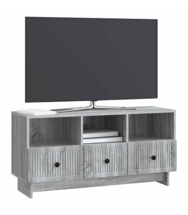 vidaXL TV Cabinet Grey Sonoma 102 x 34.5 x 50 cm Engineered Wood