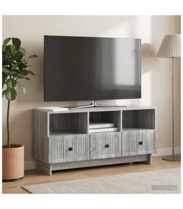 vidaXL TV Cabinet Grey Sonoma 102 x 34.5 x 50 cm Engineered Wood