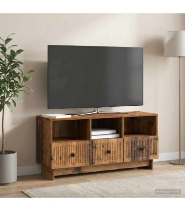 vidaXL TV Cabinet Old Wood 102 x 34.5 x 50 cm Engineered Wood