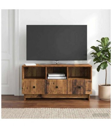 vidaXL TV Cabinet Old Wood 102 x 34.5 x 50 cm Engineered Wood