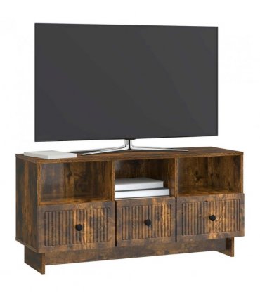 vidaXL TV Cabinet Smoked Oak 102 x 34.5 x 50 cm Engineered Wood