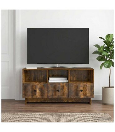 vidaXL TV Cabinet Smoked Oak 102 x 34.5 x 50 cm Engineered Wood