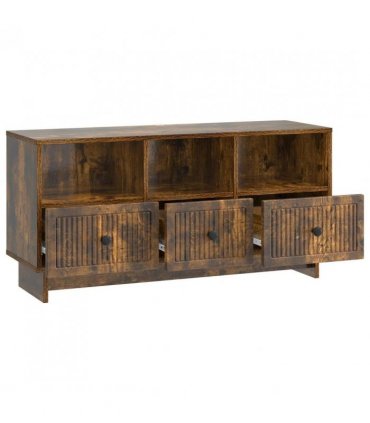 vidaXL TV Cabinet Smoked Oak 102 x 34.5 x 50 cm Engineered Wood