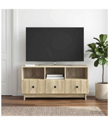 vidaXL TV Cabinet Sonoma Oak 102 x 34.5 x 50 cm Engineered Wood