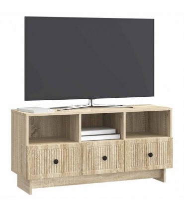 vidaXL TV Cabinet Sonoma Oak 102 x 34.5 x 50 cm Engineered Wood