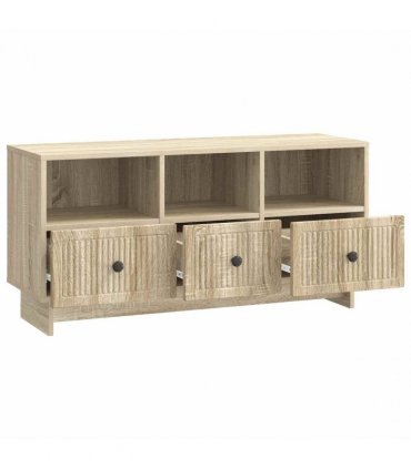 vidaXL TV Cabinet Sonoma Oak 102 x 34.5 x 50 cm Engineered Wood