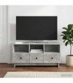 vidaXL TV Cabinet Concrete Grey 102 x 34.5 x 50 cm Engineered Wood