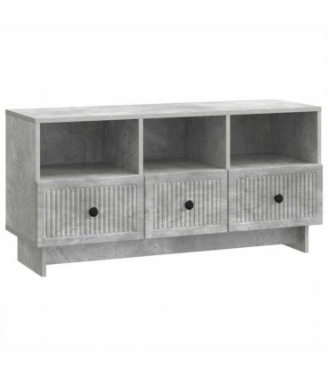 vidaXL TV Cabinet Concrete Grey 102 x 34.5 x 50 cm Engineered Wood