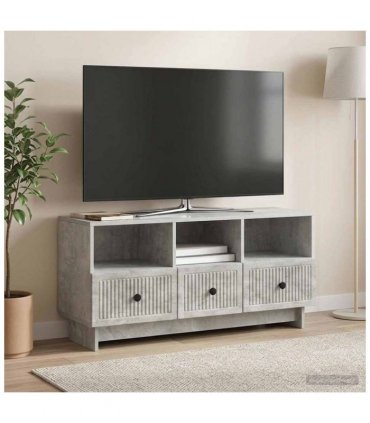 vidaXL TV Cabinet Concrete Grey 102 x 34.5 x 50 cm Engineered Wood